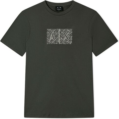 Armani Exchange Men's Short Sleeve Jersey Box Logo Tee Slim in Kuwait