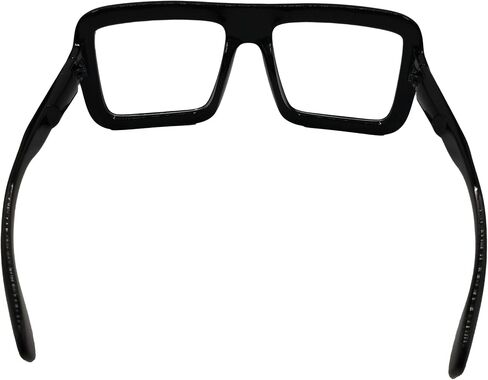 VIGUEUR Thick Square Frame Glasses - Oversized Black Glasses Clear Lens for Women, Men in Saudi Arabia