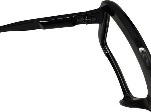 VIGUEUR Thick Square Frame Glasses - Oversized Black Glasses Clear Lens for Women, Men in Saudi Arabia