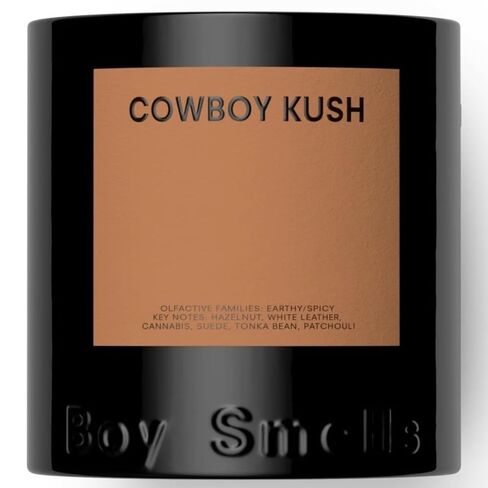 Boy Smells Cowboy Kush Scented Candles for Men and Women - Soy, Coconut Wax Candle Blend - Aromatic Candles for Home with Suede, Saffron and Patchouli in Saudi Arabia