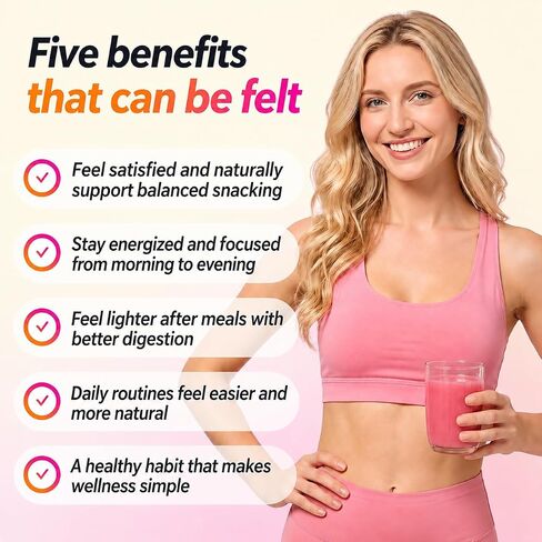 Cutting Drinking Mix | Gut Health & Energy | with Magnesium,Berberine,5-HTP,Yerba Mate &FOS | Strawberry Acai Flavored | 30 Servings in Saudi Arabia