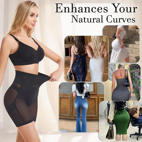 Shapewear Tummy Control Shorts for Women, Butt Lifting Mid-Waisted Body Shaper in Saudi Arabia