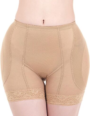 Lu's Chic Women's Butt Lifter Shapewear Shorts Hip Enhancer Body Shaper Panties Mesh Boyshorts in Kuwait