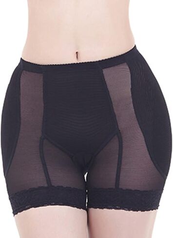Lu's Chic Women's Butt Lifter Shapewear Shorts Hip Enhancer Body Shaper Panties Mesh Boyshorts in Kuwait
