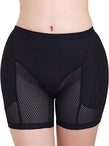 Lu's Chic Women's Butt Lifter Shapewear Shorts Hip Enhancer Body Shaper Panties Mesh Boyshorts in Kuwait