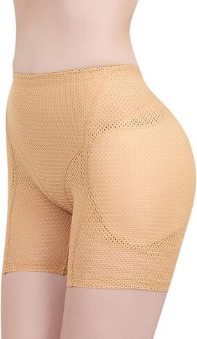 Lu's Chic Women's Butt Lifter Shapewear Shorts Hip Enhancer Body Shaper Panties Mesh Boyshorts in Kuwait