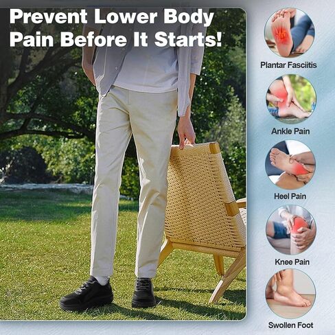 Men's Orthopedic Diabetic Walking Shoes: Wide Toe Box Comfort Arch Support Tennis Shoes, Plantar Fasciitis Flat Feet Orthotic Sports Running Sneakers for Foot and Heel Pain Relief in Kuwait