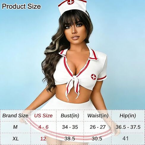 4Pcs Women's Nurse Sets Sexy Lingerie Naughty Costume Outfit Uniform Cosplay Maid Rolepaly Babydoll Lingerie Sets in Kuwait