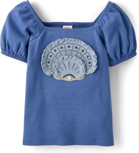 Gymboree Girls' and Toddler Puff Sleeve Embroidered T-Shirt in Kuwait