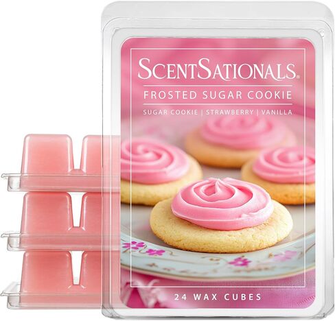 ScentSationals Iced Lemon Sugar Cookies Scented Wax Melts - Cookie Batter, Lemons, & Vanilla, 10oz (24 Cubes) in Kuwait