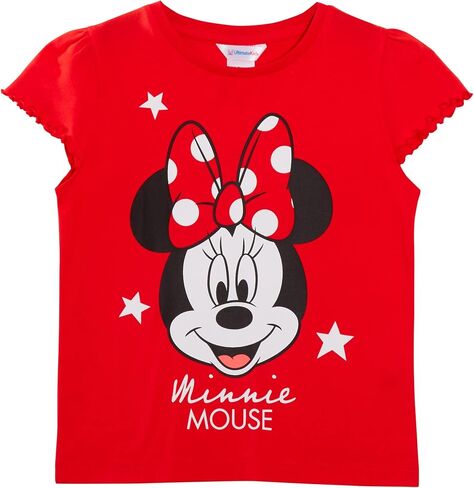 Disney Girls 3 Pack Minnie Mouse T-Shirts for Kids Minnie Dress Up Tops Multipack Tees in Saudi Arabia