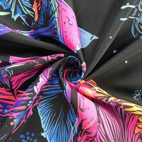 Algasan Blacklight الفطر نسيج يتوهج في الظلام الغابات المرصعة بالنجوم ليلة نسيج الأشعة فوق البنفسجية رد الفعل السحري الخيال القمر نبات المفروشات الجدار شنقا لغرفة النوم 47 × 35 بوصة in Kuwait