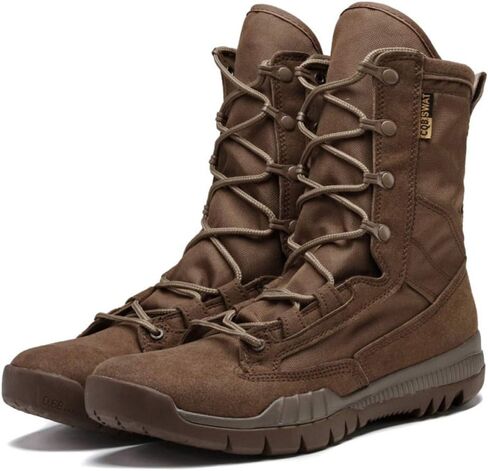 Men’s Tactical Boots，High-top Special Forces Combat Boots Outdoor Sand Breathable Military Boots,Black- 45/UK 10.5/US 11 in Saudi Arabia