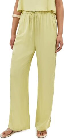LE BOP Women's Lauren Satin Pants in Kuwait