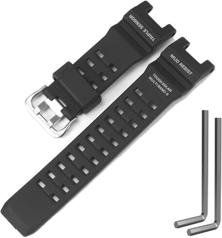 سوار بديل من الراتنج متوافق مع حزام ساعة Casio GW-9500 GW-9500-1JF GW-9500MEC-1JF GW-9500TLC-1JR Master of G Series in Kuwait