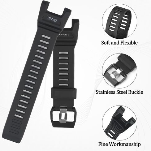 Resin Band Compatible with Casio GBD-H2000 GBD-H2000-1AER GBD H2000 Men's Replacement Watch Strap Accessories in Saudi Arabia