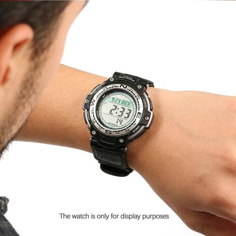 حزام ساعة من النايلون شديد التحمل متوافق مع Casio SGW-100 SGW100 GW3000B GW3500B، حزام جلدي من القماش، مقاوم للعرق ومقاوم للتمزق، مثالي لأنشطة الجري والتخييم والمشي لمسافات طويلة in Kuwait