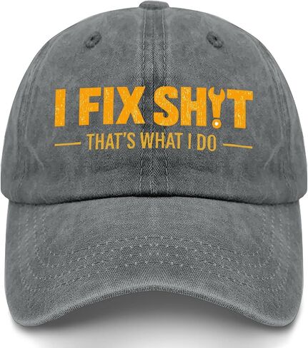 I Fix Shit Cap That's What I Do Hats for Mens Fashion Washed Distressed in Kuwait