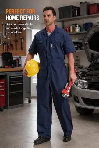 Short Sleeve Coverall Mechanic Jumpsuit for Men Summer Work Coveralls Crawl Suit in Saudi Arabia