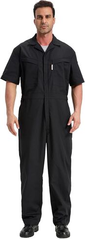 Short Sleeve Coverall Mechanic Jumpsuit for Men Summer Work Coveralls Crawl Suit in Saudi Arabia