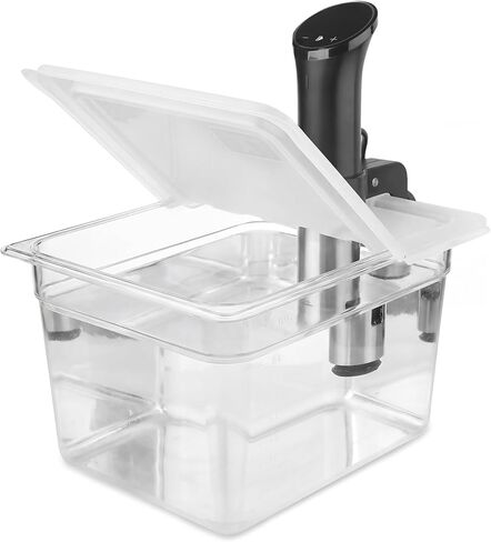 EVERIE Sous Vide Container 12 Qt with Collapsible Hinged Lid and Rack, Compatible with Anova Nano and AN500-US00 and Instant Pot, SET-12-NANO-PP in Saudi Arabia