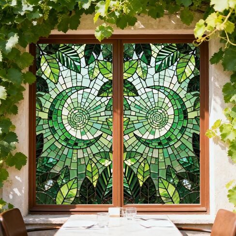 ANATTASOUL Static Window Clings Sun and Moon 1 Sheet Reusable Window Decals for Glass, 47.24" x 11.8" Removable Double Sided Window Sticker for Room Office Home Decoration in Kuwait