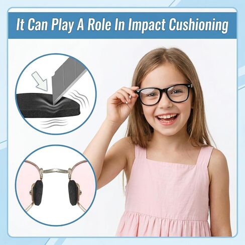 Mabor 48 Pairs Nose Pads for Glasses, EVA Foam 3 Shapes Non-Slip Eyeglass Nose Grips, Soft Adhesive Cushions for Sunglasses in Kuwait