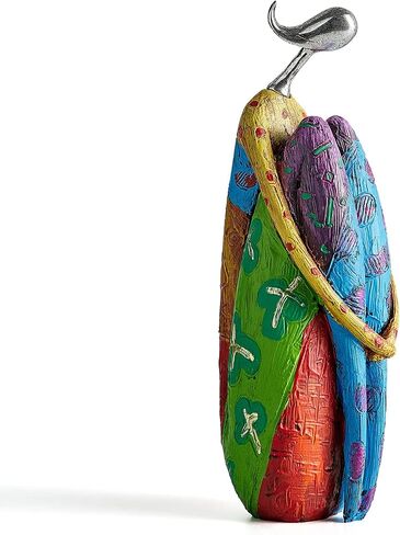Octdays Art Female Sculpture Figurines, Abstract Woman Statue for Home Decor, Colorful Decorations for Living Room Shelf Office Cabinet Accents- A in Saudi Arabia