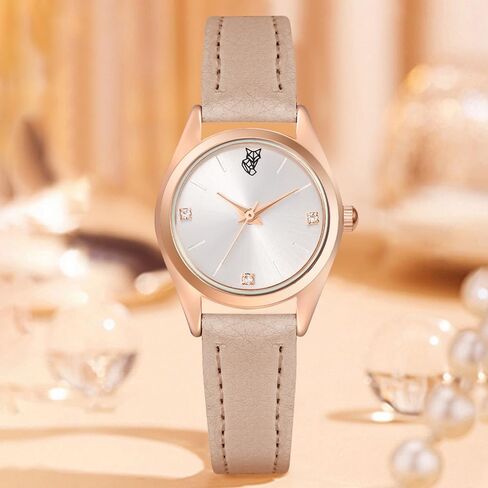 7Pcs Wholesale Watches Chic Leather Band Analog Quartz Wristwatch Vintage One Week Dress Watches Set in Kuwait