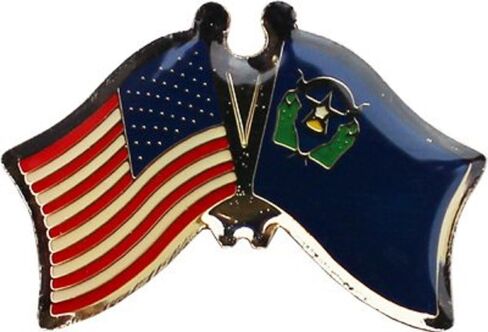 AES USA American State of Nevada Flag Bike Motorcycle Hat Cap Lapel Pin in Kuwait