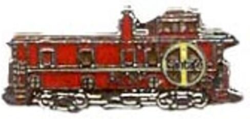 Santa Fe Caboose Railroad Pin 1" in Kuwait