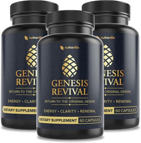 Genesis Revival – Shilajit, Lion’s Mane & 8 Sacred Botanicals to Nourish the Pineal Gland for Energy, Mental Clarity, Graceful Aging & a Return to Your Eden State in Saudi Arabia