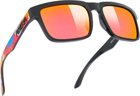 Big Head Sunglasses for Men, 155mm Wide XXL Polarized Sunglasses, TR90 No-Pinch Fit Frame in Kuwait