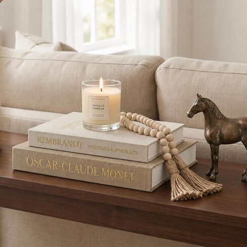 Decorative Books For Home Decor Stackable Faux Book Box With Hidden Storage And Bead Modern Table Books Home Coffee For Bookshelf Mantel Entryway in Saudi Arabia