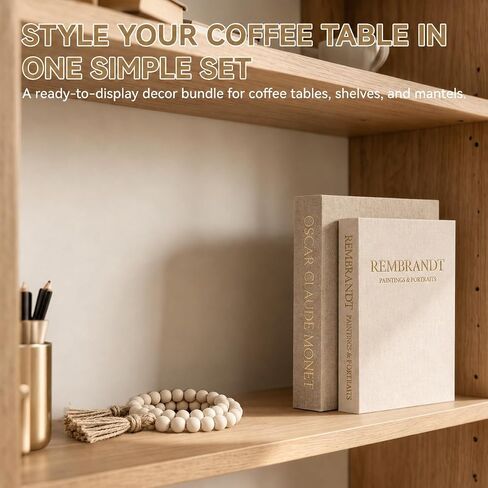 Decorative Books For Home Decor Stackable Faux Book Box With Hidden Storage And Bead Modern Table Books Home Coffee For Bookshelf Mantel Entryway in Saudi Arabia