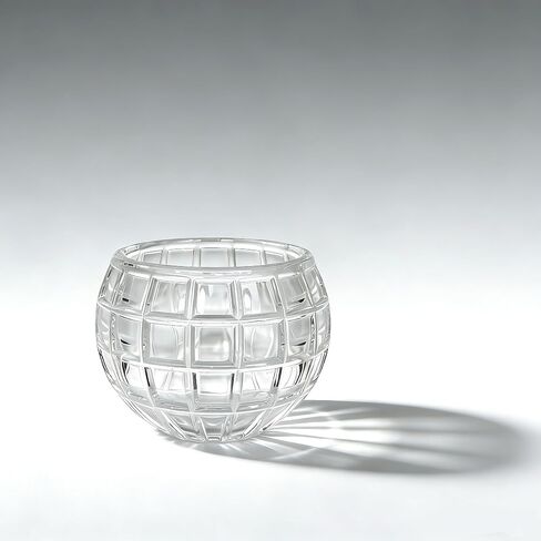 3 Pack Round Glass Votive Candle Holders, Globe Clear Small Tealight Holders for Table Centerpiece Wedding Home Decor (3'' x 2.35'') in Saudi Arabia