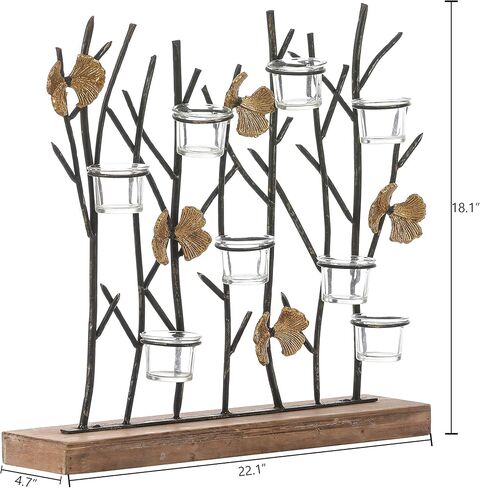 LuxenHome Metal Nature Branches Tabletop Tea Light Holder in Saudi Arabia