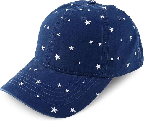 Trendy Apparel Shop Women's Unstructured Fashion Printed Ponytail Baseball Cap in Kuwait