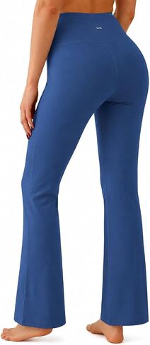 Womens High Waist Flare Yoga Leggings V Crossover Bootcut Workout Pants for Women Soft Stretchy in Kuwait
