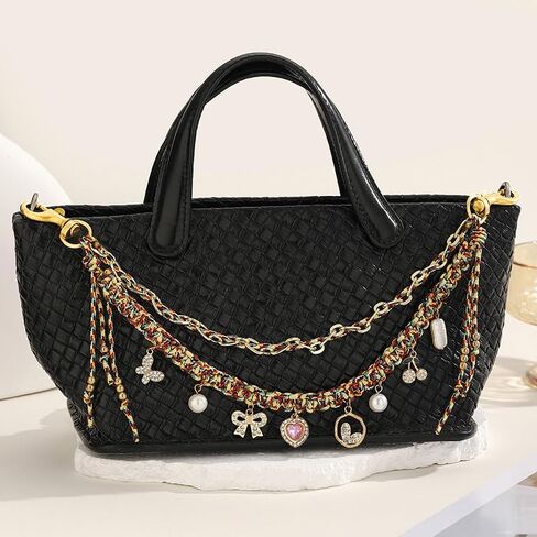 Handcrafted Braided Beaded Keychain, Boho Bag Charm for Handbags and Backpack, Purse Chain Accessory for Women in Saudi Arabia