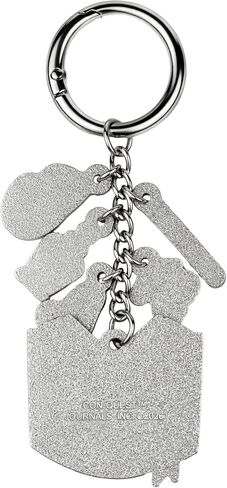 ConQuest Journals A Little Wicked Bag Charm, Dark Romance-Inspired Keychain, 6 Dangling Enamel Charms, O-Ring Clip, Silver Nickel-Plated, Gifts for Readers & Spicy Book Lovers, Bookish Fashion Merch in Kuwait