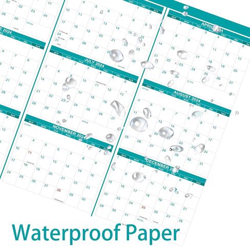 32" x 48" 2025 Large Wall Calendar Erasable, Wet & Dry Erase Laminated 12 Month Annual Yearly Wall Planner, Reversible Horizontal/Vertical Calendar, Green in Kuwait