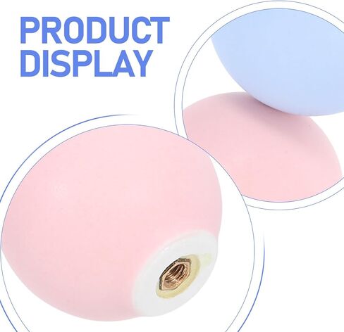 CALLARON 4pcs Ceramic Round Drawer Knobs, Macaron Pastel Pink and Light Blue Dresser Handles for ’ Room, Nursery Cabinet Hardware Pulls for Bedroom Wardrobes and Furniture in Kuwait