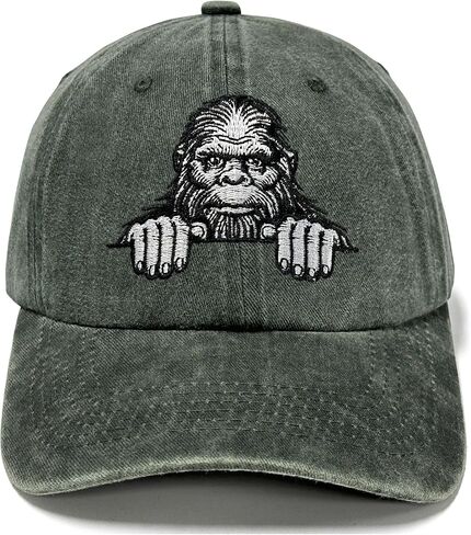 Bigfoot Baseball Cap for Men Women, Embroidered Funny Sasquatch Dad Hat in Saudi Arabia