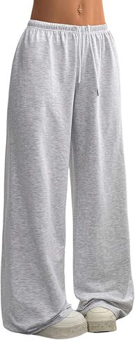 SOLY HUX Women's Baggy Sweatpants Drawstring Waist Wide Leg Loose Casual Long Pants in Saudi Arabia