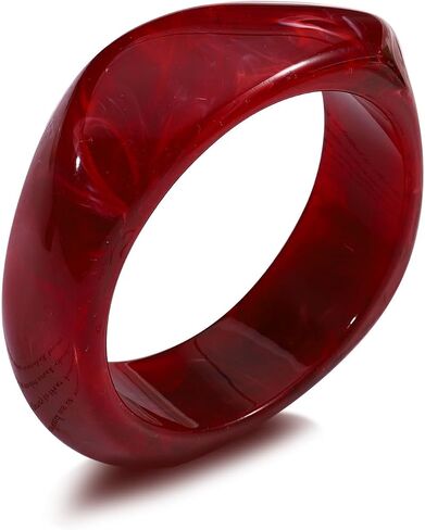 Acrylic Chunky Bangle Bracelets for Women,Colorful Irregular Punk Resin Bangle Wide Geometric Bracelet Halloween in Saudi Arabia