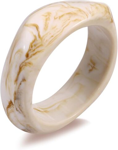 Acrylic Chunky Bangle Bracelets for Women,Colorful Irregular Punk Resin Bangle Wide Geometric Bracelet Halloween in Saudi Arabia