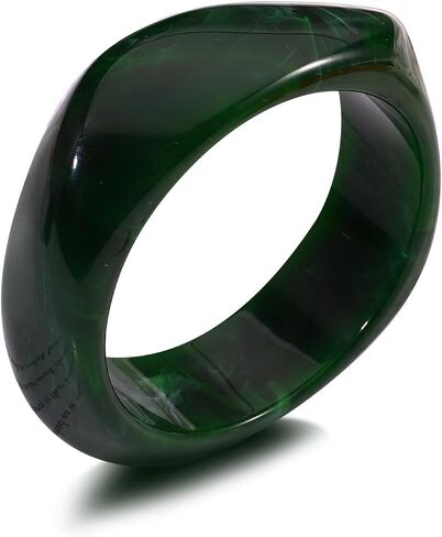 Acrylic Chunky Bangle Bracelets for Women,Colorful Irregular Punk Resin Bangle Wide Geometric Bracelet Halloween in Saudi Arabia