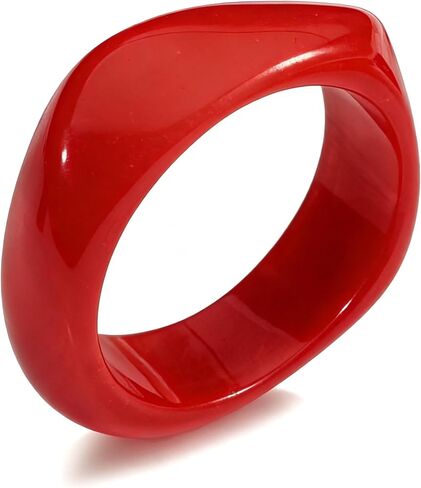 Acrylic Chunky Bangle Bracelets for Women,Colorful Irregular Punk Resin Bangle Wide Geometric Bracelet Halloween in Saudi Arabia