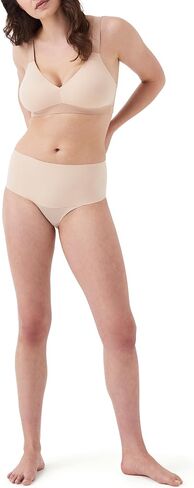 ملابس داخلية SPANX SPANXsupersmooth غير قابلة للتكديس - تحكم مريح في الجزء الأساسي - ملابس داخلية غير مرئية - لا توجد خطوط داخلية مرئية - ياقوتي ناعم داكن - XS in Kuwait